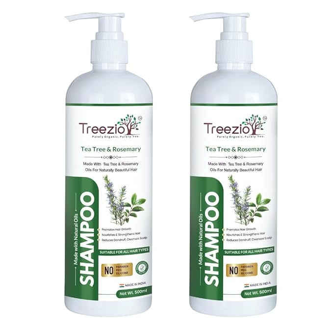 Treezio Tea Tree & Rosemary Shampoo - 500 ml