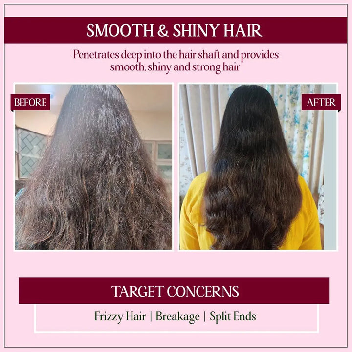 TYC-Trust Your Choice Hair Strengthening Keratin Mask for Dry Damaged Frizzy Hair Repair with Red Algae and Plant Keratin Provides Deep Conditioning Quantity - 200 ML 