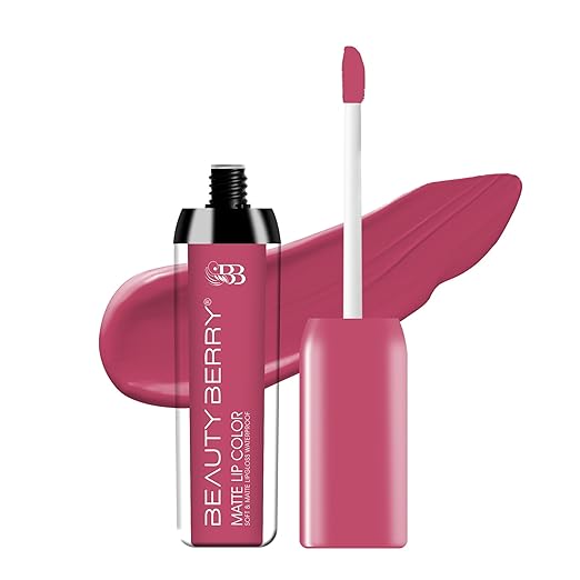 Beauty Berry Soft & Matte Waterproof Lip Color Liquid Lipstick 04 Barbie - 4.5 ml