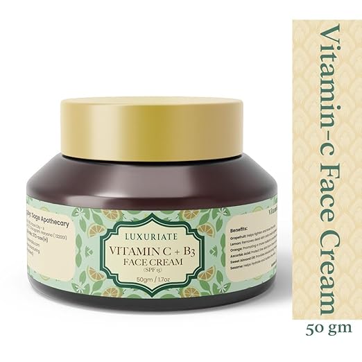 Luxuriate Vitamin C B3 Brightening Face luxury Cream - 50 gms