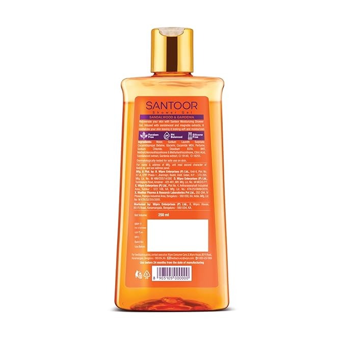 Santoor Moisturizing Shower Gel - 250 ml