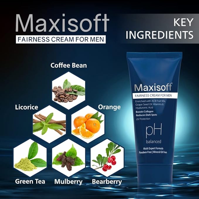 Maxisoft Fairness Cream for Men - 50 Gms