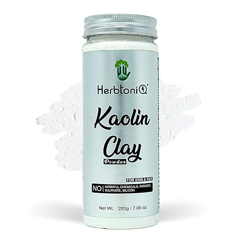 Herbtoniq Kaolin Clay For Skin Whitening and Glowing Face Mask - 200 gms