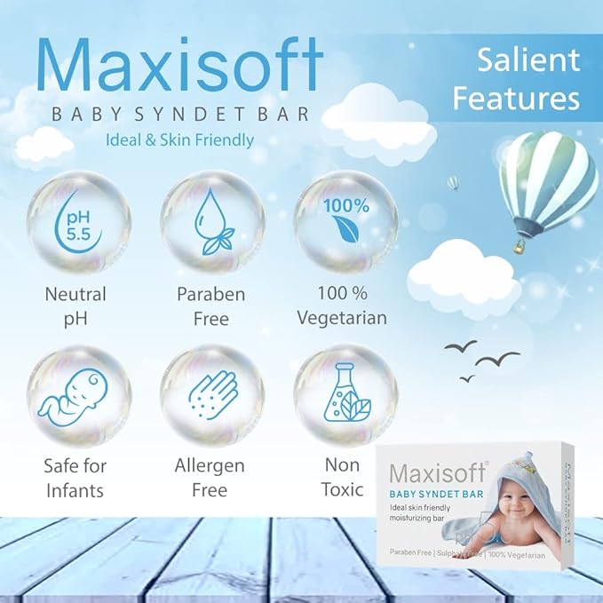 Maxisoft Baby Syndet Bar - 75 Gms