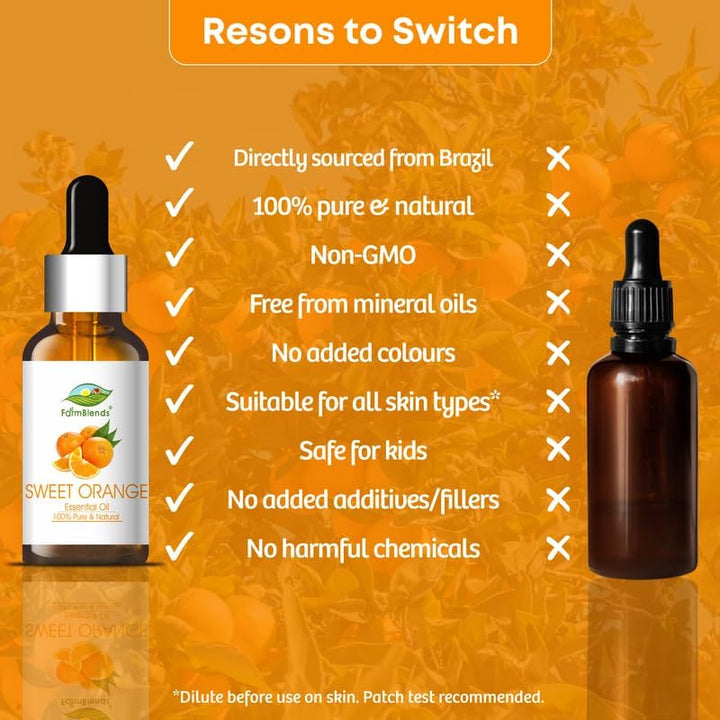 Farm Blends Sweet Orange Essential Oil - 15 ml
