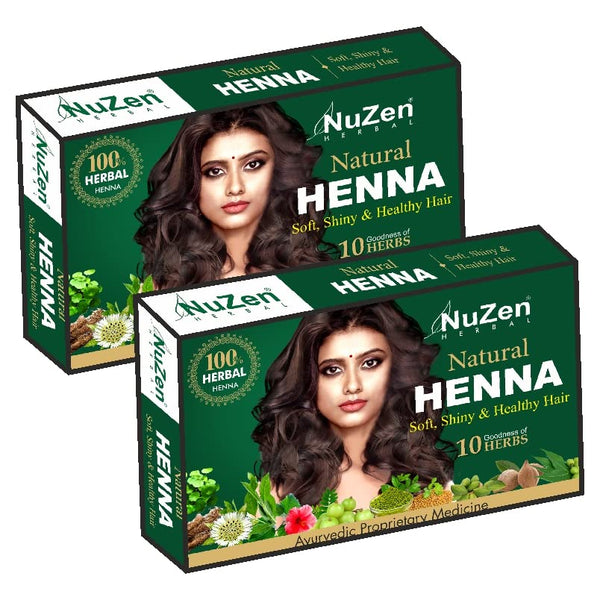 Nuzen Herbal Natural Henna - 100 gms (Pack of 2)