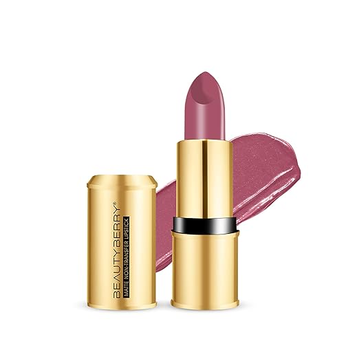 Beauty Berry Bold Babe Non Transfer Matte Lipstick Dusty Pink - 4 gms
