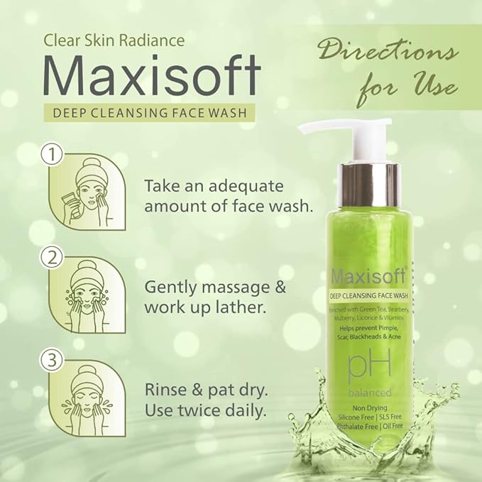 Maxisoft Deep Cleansing Face Wash for Women & Men - 100 Ml