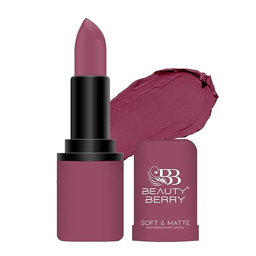 Beauty Berry Soft & Matte Lipstick Peony - 4 gms