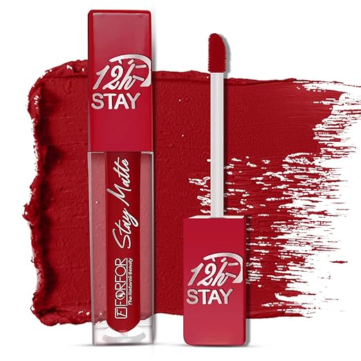 Forfor Stay Matte Long Lasting Mini Liquid Lipstick Peppy Red - 4 ml