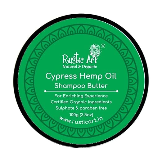 Rustic Art Cypress Hemp Oil Shampoo - 100 gms