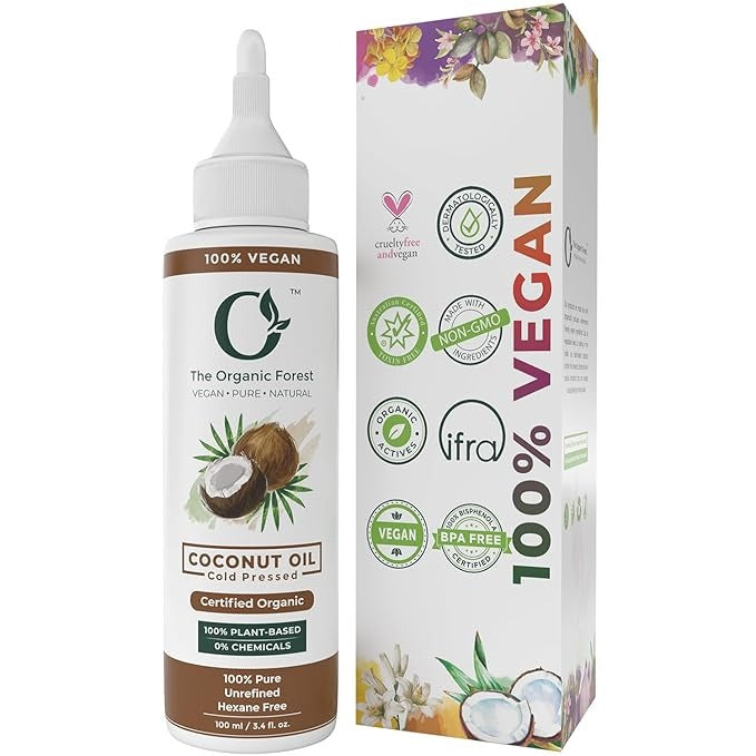 The Organic Forest Organic Cold Pressed Coconut Oil - 100 ml
