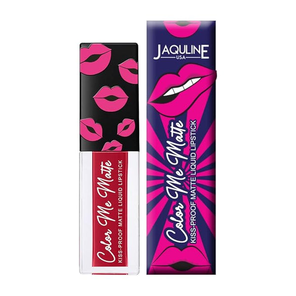 Jaquline USA Color Me Matte Long Lasting Liquid Lipstick Sangria Red - 5 ml