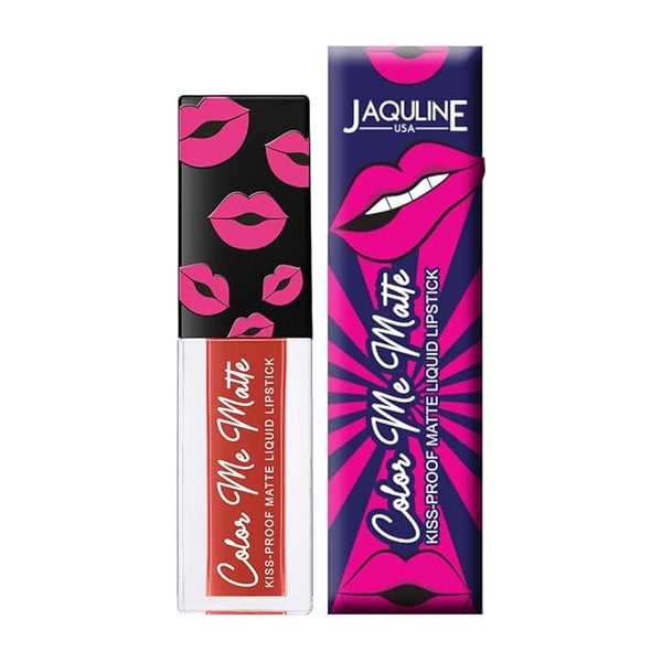 Jaquline USA Color Me Matte Long Lasting Liquid Lipstick Spice Orange - 5 ml