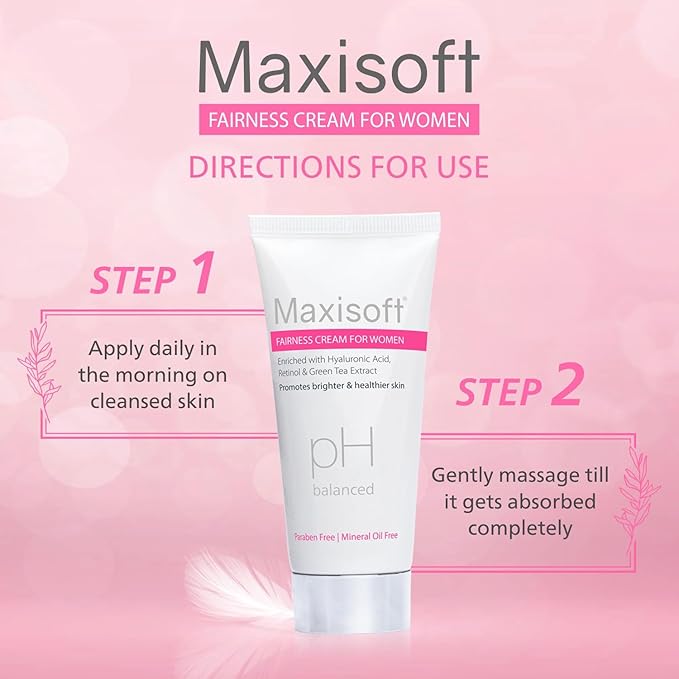Maxisoft Fairness Cream for Women for Glowing & Brightening Skin - 50 Gms
