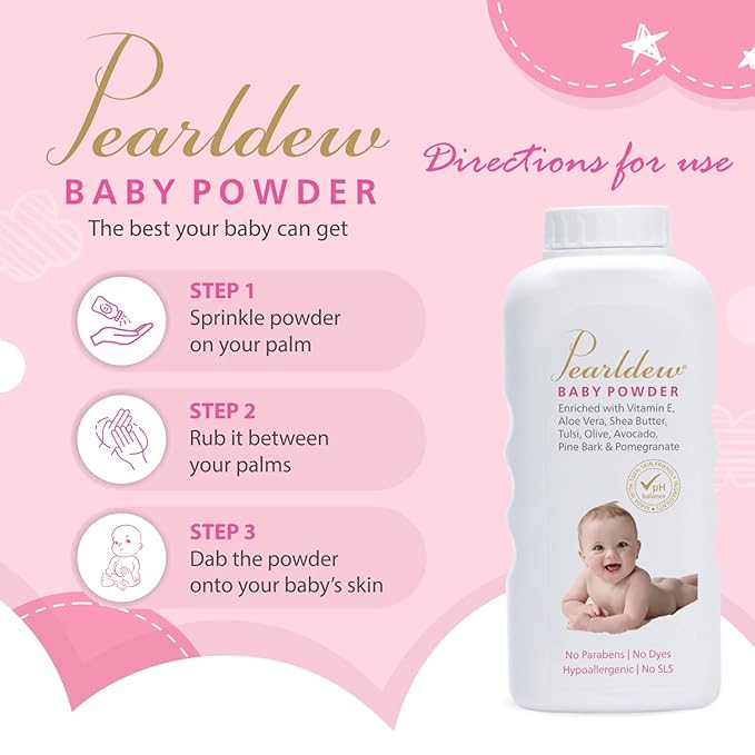 Pearldew Baby Powder - 200 Gms