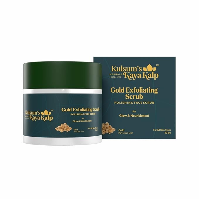 Kulsum’s Kaya Kalp Herbals Gold Exfoliating Scrub - 40 gms