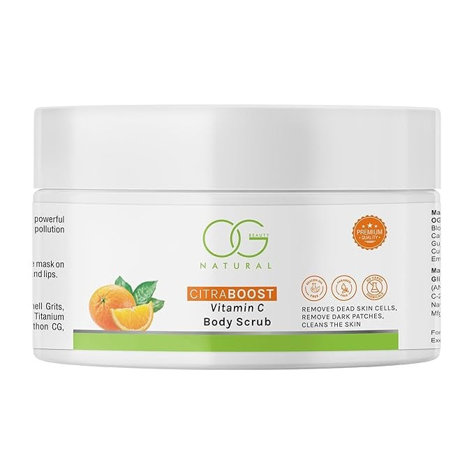 OG BEAUTY Natural Citraboost Vitamin C Body Scrub - 200 ml