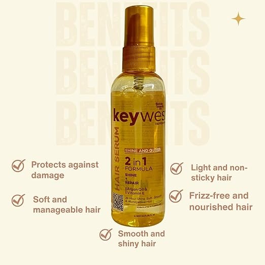 Keywest Professional Shine & Gloss Hair Serum - 100 ml