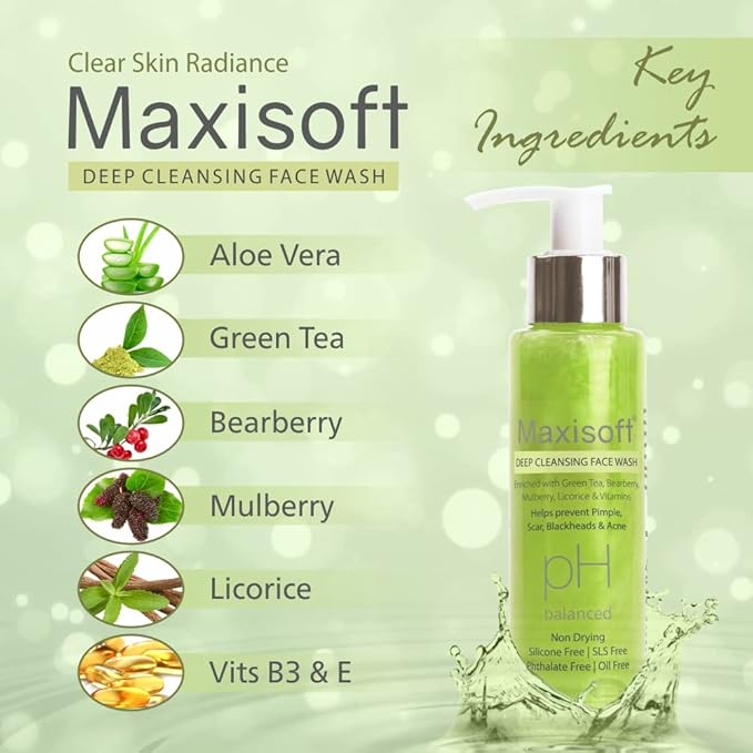 Maxisoft Deep Cleansing Face Wash for Women & Men - 100 Ml