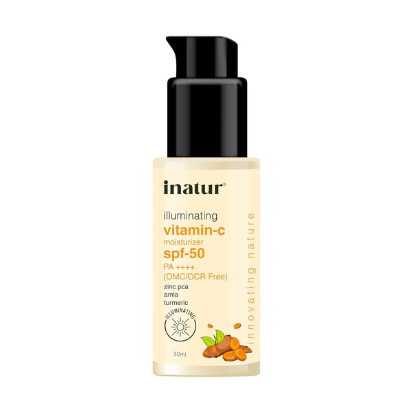 Inatur Vitamin C Sunscreen + Moisturizer SPF 50 PA++++ - 50 gms