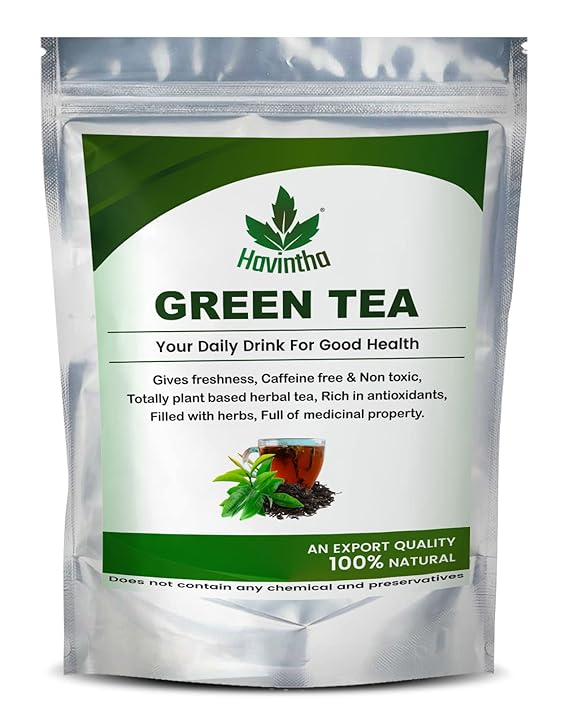 Havintha Natural Green Tea Whole Leaf for Weight loss and Boosting Immunity - 100 gms