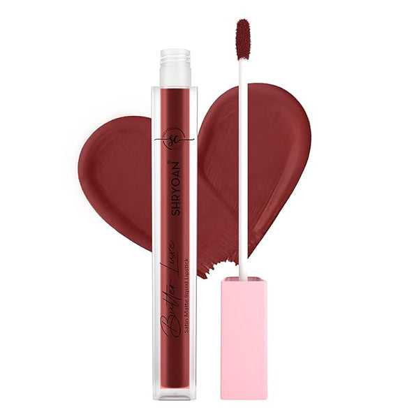 Shryoan Butter Luxe Satin Matte Liquid Lipstick Shade 08 - 6 ml