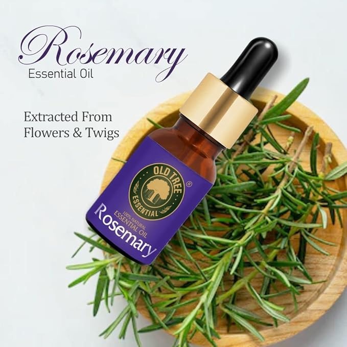 Old Tree Rosemary Essential Oil for Hair Growth for Women & Men - 15 ml