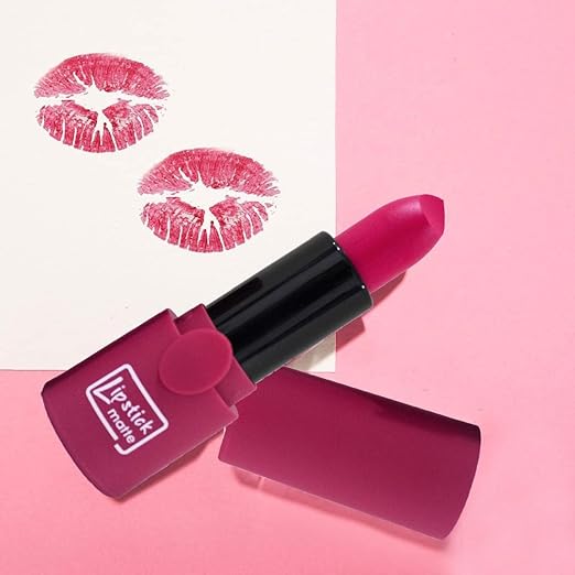 Kiss Beauty LTS Matte Color Lipstick Color Retro Pink - 20 gms