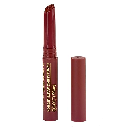 Miss Claire Longlasting Matte Lipstick 19 Natural Brown - 2 gms