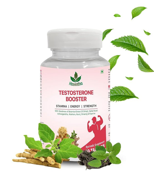 Havintha Plant Based Testosterone Booster for Muscle Mass & Bone Density - 60 caps