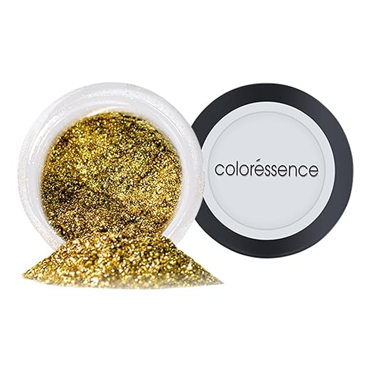 Coloressence HD Sparkle Pigments Eyeshadow Color HDS 4 Gold - 5 gms