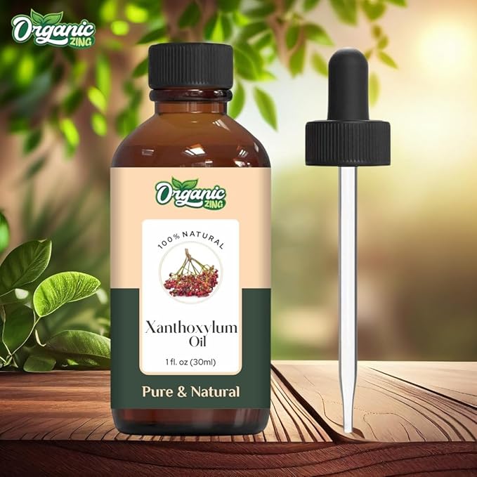 Organic Zing Xanthoxylum (Zanthoxylum) Oil | Essential Oil for Aroma, Diffusers & Massage - 30 Ml
