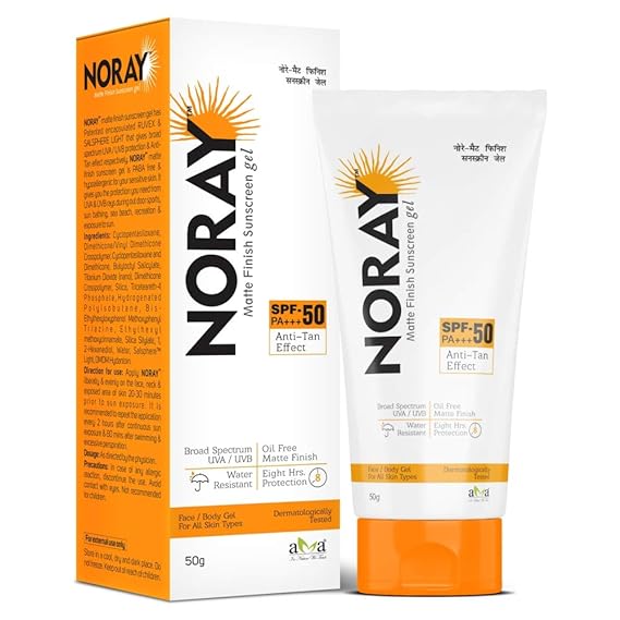 Vegetal Noray Matte Finish Broad Spectrum Sunscreen Gel SPF-50 PA+++ - 50 gms