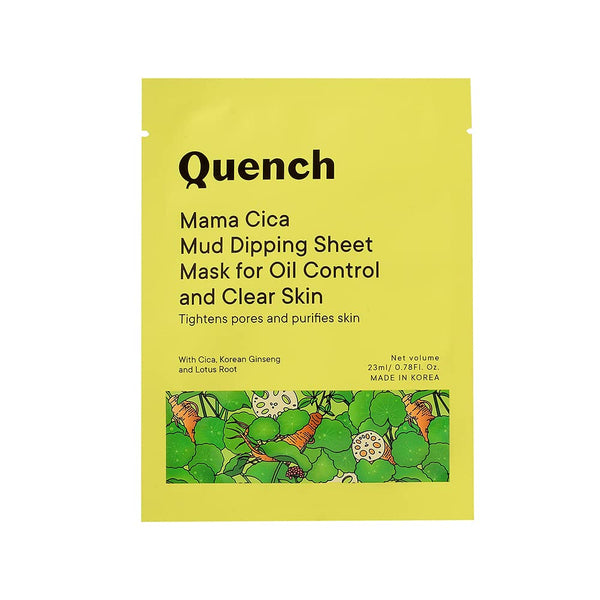 Quench Mud Sheet Mask with Cica Herb Repair - 23 ml