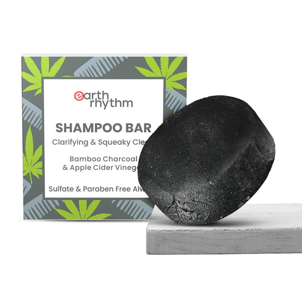 Earth Rhythm Charcoal Shampoo Bar(Card Board) - 80 gms