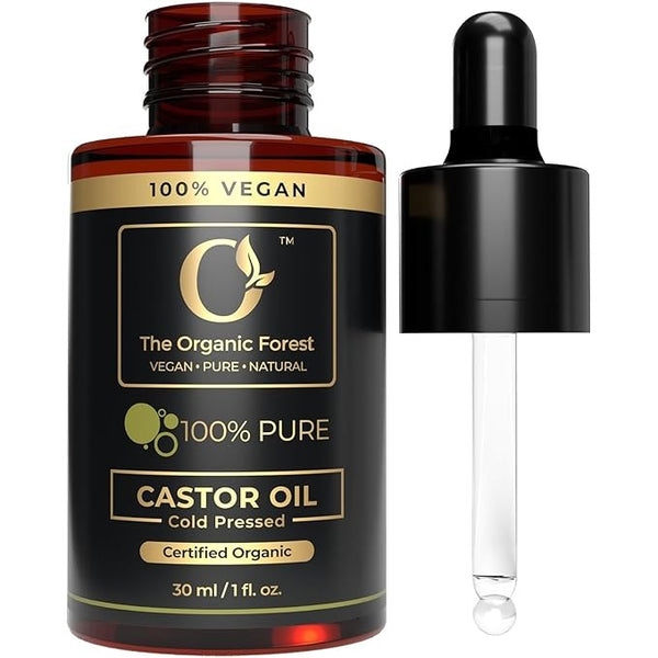 The Organic Forest Plant Based Castor Oil Organic Cold Pressed - 30 ml