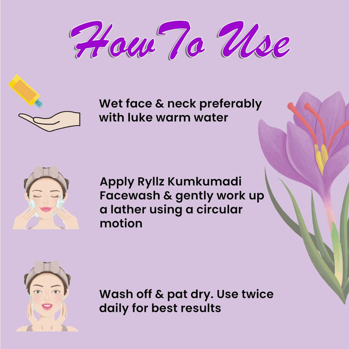 Ryllz Essentials Kumkumadi Face Wash - 100 ml