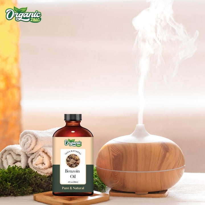 Organic Zing Benzoin (Styrax Benzoin) Oil | Essential Oil for Skincare, Aroma & Diffusers - 118 Ml