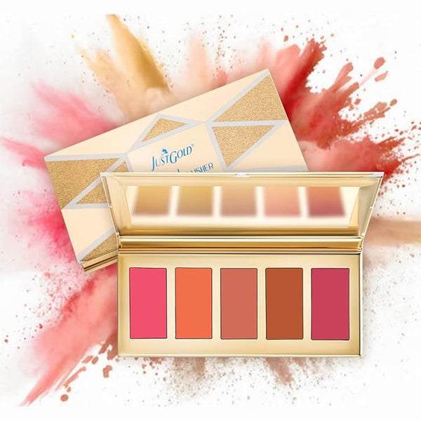 JustGold Artist Blusher Palette for Makeup 9388 03 - 13.5 gms