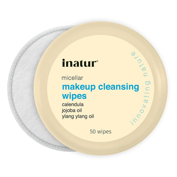 Inatur Makeup Remover Face Wipes (50 Wipes) - 160 gms