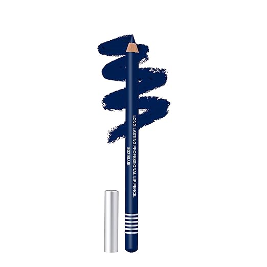 Colors Queen Matte Lip Liner Pencil For Professional Makeup E 02 Blue - 2 gms