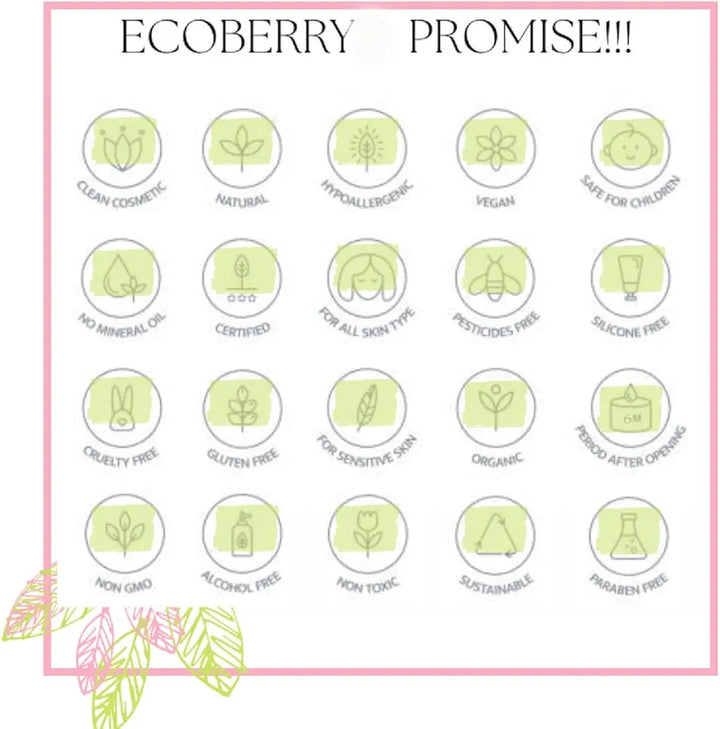 EcoBerry Lavender Ylang Ylang Natural Deodorant | Organic, Neutralises Body Odour, Irritation Free, Aluminium Free, Paraben Free, Chemical Free, Cruelty Free, Mineral Oil Free, Phthalate Free, Artificial Color and Fragrance Free, Preservative Free, Veg