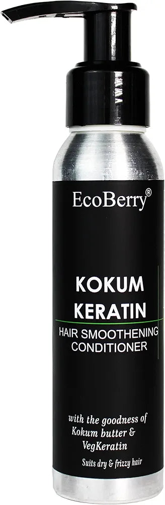 EcoBerry Kokum Keratin Hair Conditioner For Hair Conditioning Men & Women | Intense Hydration | 100% Pure, Natural & Handmade, Chemical Free Silicone Free Paraben Free | Vegan 100ml