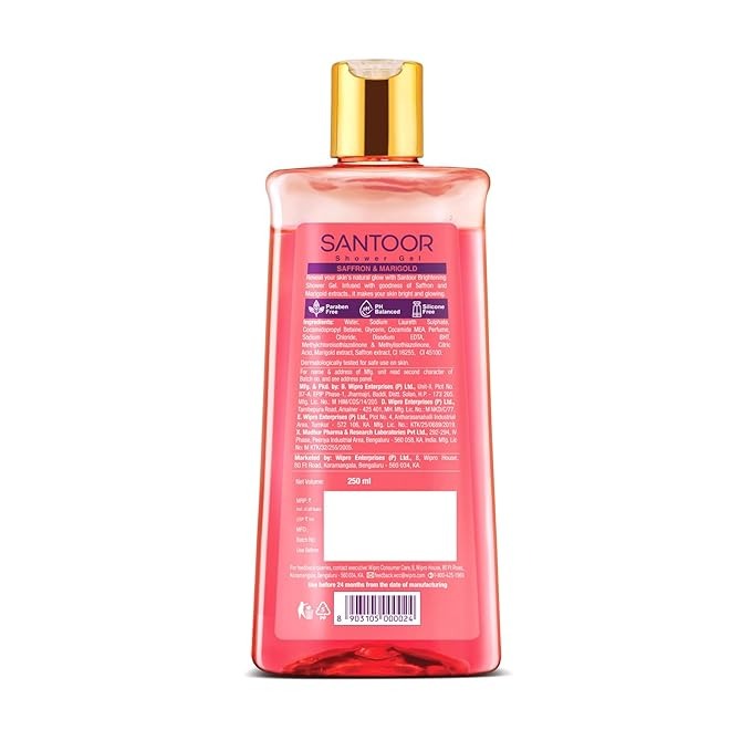 Santoor Brightening Shower Gel - 250 ml