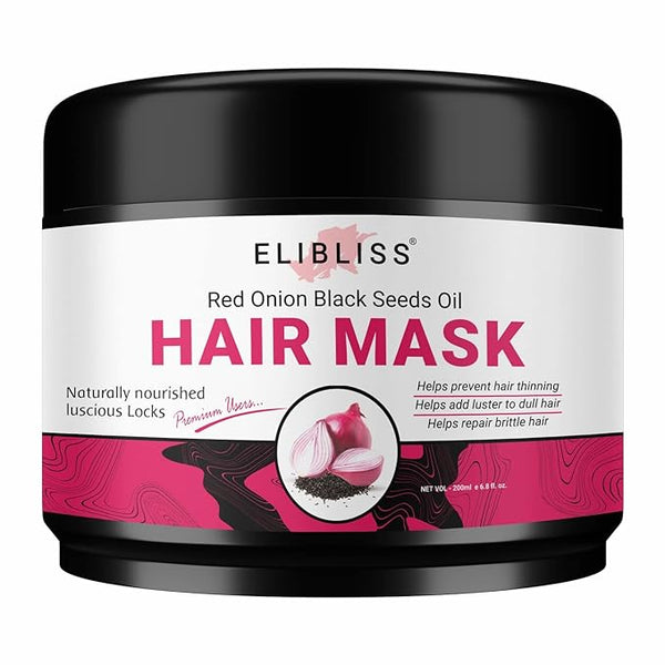 Elibliss Red Onion Black Seed Oil Hair Mask - 200 ml