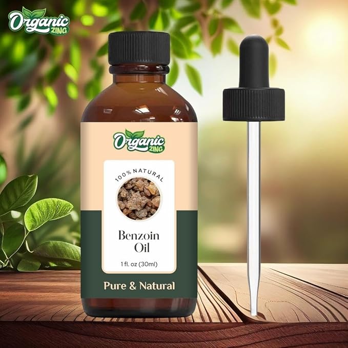 Organic Zing Benzoin (Styrax Benzoin) Oil | Essential Oil for Skincare, Aroma & Diffusers - 30 Ml