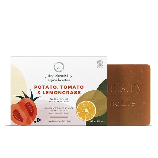 Juicy Chemistry Potato & Tomato & Lemongrass Soap - 100 gms