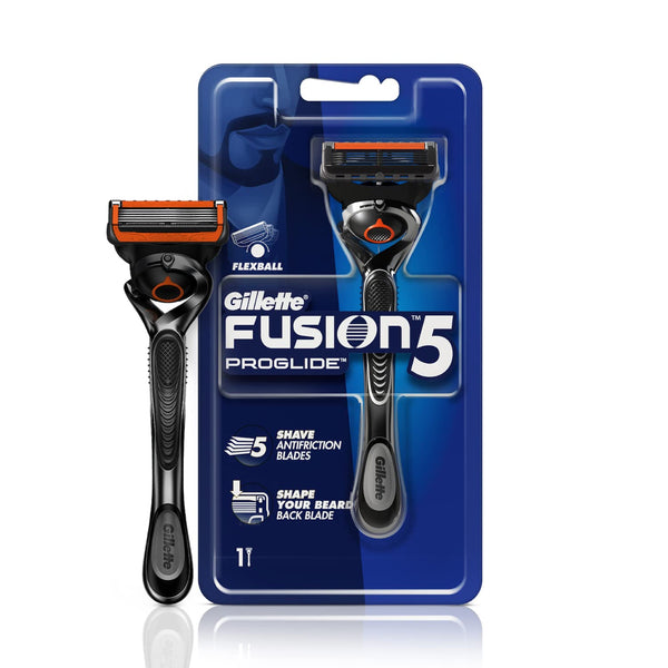 Gillette Fusion Proglide Razor for Men & Gillette Sensitive Pre Shave Gel Combo