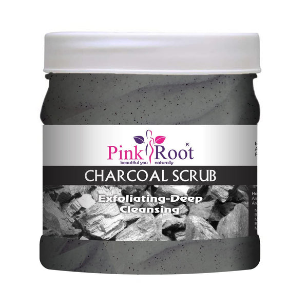 Pink Root Charcoal Scrub Exfoliating-Deep Cleansing - 500 gms